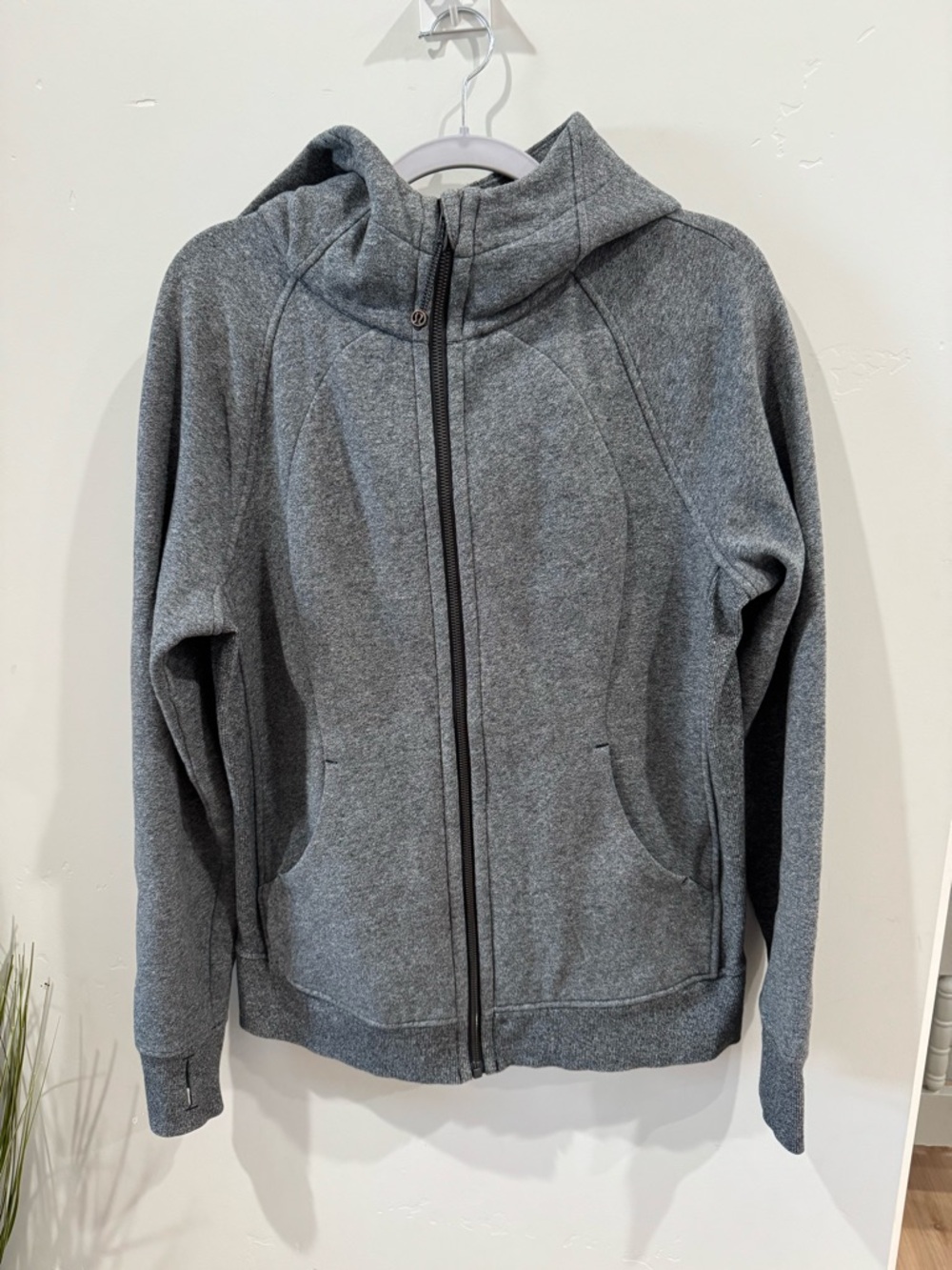 lululemon athletica Gray Full‑Zip Hoodie size 10 and gently used